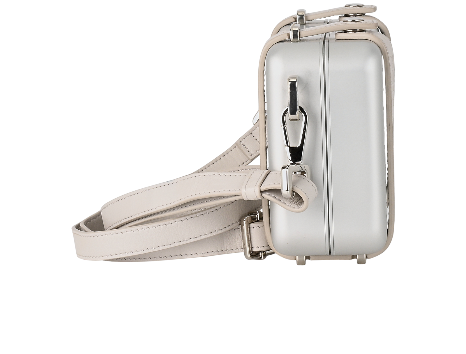 Rimowa Amenity Kit, &pound;1,100, Handbags, Silver, Leather, Side view